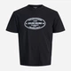 Футболка хлопковая длинная мужская Jack & Jones 12283800 M Black (5715730306296) - изображение 6
