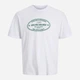 Футболка хлопковая длинная мужская Jack & Jones 12283800 2XL Bright White (5715730306340) - изображение 6