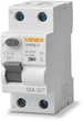 Диференційне реле VIDEX RESIST А 2 п 30 мА 10 кА 16А (VF-RS10-DR2А16) - зображення 2