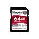 SDXC (UHS-II U3) Kingston Canvas React Plus 64Gb class 10 V90 (R-300MB/s) - изображение 1