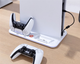 Stojak do PS5 Canyon CS-51 RGB Slim/DE z chłodzeniem i ładowaniem padów White (CND-CSPS5W-1) - obraz 8