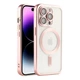 Чохол TPU Metallic Chrome Full Camera with Magsafe для iPhone 14 Pro Колір Chrome Rose - изображение 3