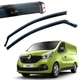 Дефлектори вікон вітровики для Renault Trafic 2014- (вставні) - зображення 1