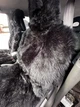 Накидка на сидіння (авточохли) із натуральної овчини, чорна ROWNFUR - изображение 7