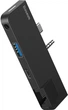 Док-станція USB3.1 Type-C+3.5mm --> USB 3.0/RJ45/Type-C/3.5mm Чорна Baseus for Surface Go - изображение 3