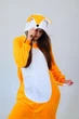 Женская кигуруми пижама взрослая и подростковая Kigurumi лисичка оранжевая XL 175-185 см. (1041) - изображение 3