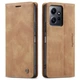 Чехол-книжка CaseMe из нубука для Xiaomi Redmi Note 12 Светло-коричневый - изображение 2