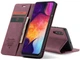 Чохол-книжка CaseMe із нубуку для Samsung A30s/A50 Бордовий - зображення 5