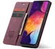 Чохол-книжка CaseMe із нубуку для Samsung A30s/A50 Бордовий - зображення 4