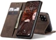Чехол-книжка CaseMe из нубука для Samsung A12/M12 Тёмно-коричневый - изображение 9