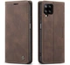 Чехол-книжка CaseMe из нубука для Samsung A12/M12 Тёмно-коричневый - изображение 5