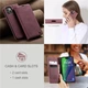 Чохол-книжка CaseMe з нубуку для iPhone 13 Бордовий - зображення 9