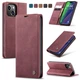Чохол-книжка CaseMe з нубуку для iPhone 13 Бордовий - зображення 11