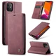 Чохол-книжка CaseMe з нубуку для iPhone 12 mini Бордовий - зображення 2