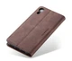 Чехол-книжка CaseMe из нубука для iPhone XR Тёмно-коричневый - изображение 8