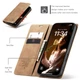 Чехол-книжка CaseMe из нубука для iPhone 16 Plus Светло-коричневый - изображение 9