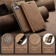 Чехол-книжка CaseMe из нубука для iPhone 16 Plus Светло-коричневый - изображение 4