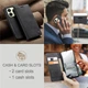 Чехол-книжка CaseMe из нубука для Xiaomi Redmi Note 14 4G (24117RN76G) Чёрный - изображение 8