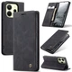 Чехол-книжка CaseMe из нубука для Xiaomi Redmi Note 14 4G (24117RN76G) Чёрный - изображение 7