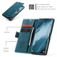 Чохол-книжка CaseMe із нубуку для Samsung S24 Ultra Бірюзовий - зображення 2