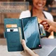 Чохол-книжка CaseMe із нубуку для Samsung S24 Ultra Бірюзовий - зображення 8