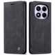 Чехол-книжка CaseMe из нубука для Xiaomi Redmi Note 14 Pro 4G Чёрный - изображение 9