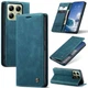 Чехол-книжка CaseMe из нубука для Xiaomi 14T Бирюзовый - изображение 4
