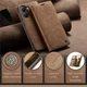 Чехол-книжка CaseMe из нубука для Xiaomi Poco X7 Pro 5G Светло-коричневый - изображение 8