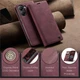 Чехол-книжка CaseMe из нубука для Xiaomi Poco X7 Pro 5G Бордовый - изображение 6