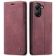 Чехол-книжка CaseMe из нубука для Xiaomi Poco X7 Pro 5G Бордовый - изображение 8
