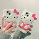 Чехол Silicon Power для Apple iPhone 13 Pro Max (6.7") Hello Kitty White/Red - изображение 2