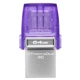 Флеш-накопичувач USB3.2 64GB Type-C Kingston DataTraveler microDuo 3C (DTDUO3CG3/64GB) Фіолетовий 30373 - изображение 1