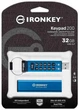 Флешнакопичувач USB3.2 32 GB Kingston IronKeypad 200 Type-A Blue (IKKP200/32GB) Блакитний - изображение 3