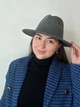Шерстяная шляпа Федора унисекс меланж LUXORA темно-серая - изображение 2