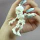 Брелок-скелет с подвижными частями, 3D-печать PLA, 8,7 см - изображение 7