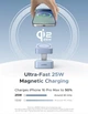 Беспроводное зарядное устройство UGREEN Magflow 2-in-1 Qi2.2 25W MagSafe Ultra-Fast для iPhone 17-12 Series - изображение 2
