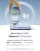 Беспроводное зарядное устройство UGREEN Magflow 3-in-1 Qi2.2 25W MagSafe Fast Wireless Charger для iPhone 17-12 Series - изображение 2