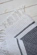 Плед хлопковый Aksu 160×220 см Vera Gri-Bej - изображение 3