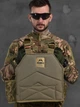 Тактическая армейская плитоноская ATTACK 8 подсумков, напашник 4 точки быстрого сброса Пиксель - изображение 3