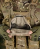 Тактическая армейская плитоноская ATTACK 8 подсумков, напашник 4 точки быстрого сброса Мультикам - изображение 4