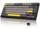 AJAZZ AK820 PRO Flying Fish Switch Black-Gray-Yellow - беспроводная клавиатура, RGB-подсветка, регулятор звука + экран - изображение 4