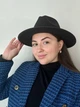 Шерстяная шляпа Федора с ремешком унисекс Urban Classic черный - изображение 4