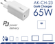 Ładowarka sieciowa AKYGA USB-C 65W White (AK-CH-23) - obraz 5