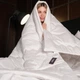 Одеяло шелковое MirSon Luxury Exclusive №0512 200x220 см шовк капок Зима (2200000038326) - изображение 10