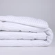 Одеяло антиаллергенное MirSon №171 Сolor Fun Line 17-0605 Stripe White EcoSilk 140x205 см Зима (2200010853018) - изображение 2