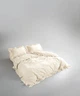 Постельное белье Limasso Stonewashed Exclusive Ranforse 200 х 220 см Akdeniz Krem - изображение 4