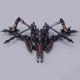 Трансформер Десептикон Фоллен Космический истрибитребитель Fallen FA-01 40см Черный металлик v-13163 - изображение 6