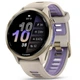 Спортивные часы Garmin Forerunner 970 Soft Gold Titanium with French Gray Case and French Gray/Translucent Indigo Band (010-02969-02) - изображение 1