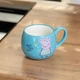 Порцелянова чашка для чаю Peppa Pig мила чашка Свинка Пеппа 400 мл кружка в подарунковій упаковці Блакитний - зображення 2