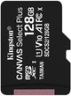 Карта памяти для домофона microSDXC Kingston Canvas Select Plus 128 GB Class 10 А1 UHS-1 - изображение 2